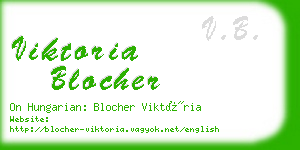 viktoria blocher business card